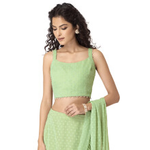 Top Strappy Mint Indya para Mulheres com Pontos Swiss