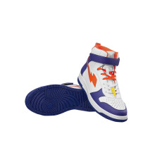 Bewakoof Ανδρικά Λευκά & Μπλε Μπολτ Χρωματισμένα Sneakers