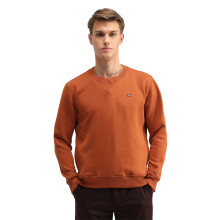 Sweatshirt Casual Laranja Masculino de Manga Longa com Gola Redonda (Asaiss3941_Orange_L)