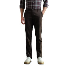 Arrow Sport Heren Slim Fit Acryl Effen Midden Taille Broek (Asaetro3008_Bruin_32)