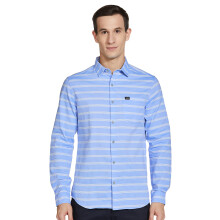 Camisa Slim Fit em Algodão para Homem The Indian Garage Co (0322-SH170-04_Azul 2XL)