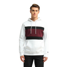 Arrow Sports Heren Witte Kleurgeblokte Hoodie Lange Mouwen Casual Katoen Regular Fit