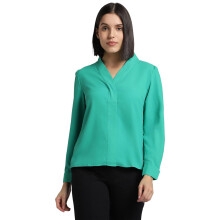 Allen Solly Dames Regular Fit Blouse (Ahtswrgfi84774_Groen)