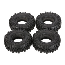 RC Crawler Tires 1.9 Inch for 1/10 Scale SCX10 D90 TF2, Traction Preglued Rubber Set with Foam Inserts