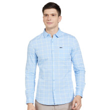 The Indian Garage Co Ανδρικό Πουκάμισο Κοντομάνικο Slim Fit (0620-Sh45-03_Ανοιχτό Μπλε 2XL)