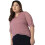 Top Assimétrico Faballey Curve Rosa com Bolinhas 1