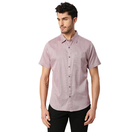 Thomas Scott Ανδρικό Πουκάμισο Slim Fit 100% Βαμβάκι Μαρούλι με Κωδικό και Μισό Μανίκι