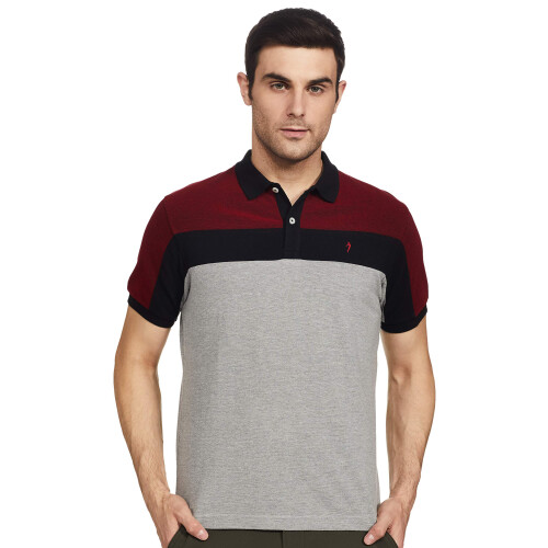 Indian Terrain Ανδρικό Πόλο Slim Fit (Itmts00621Redss_Red_S)