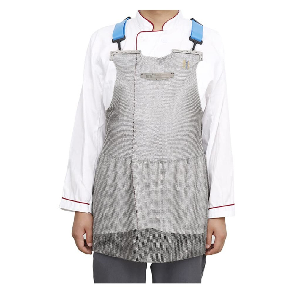 Stainless Steel Mesh Butcher Apron 55X76cm, Cut And Stab Resistant Protective Gear For Meat Processing Safety 9330225224112