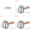 Large Capacity Milk Steaming Cup with Ergonomic Handle-Gold 420 4