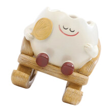 Rocking Chair Smile Faces Planter with Drainage-oscillating fan