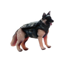 Sculpture de petits animaux à l'échelle-Berger allemand Poli