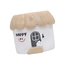 Unique Hand Painted Resin Garden Pot Durability-happy
