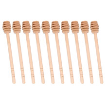 Premium Wooden Honeys Stirring Utensil With Spirals Head-15cm