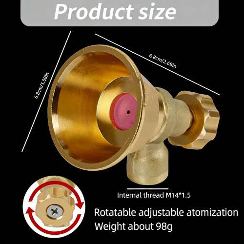Agricultural Atomization Nozzle Sprayer Nozzle Aluminum Gold 2