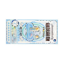 3D Puffer Sticker,Embossed Bubble Sticker Stackable Funny-Blue
