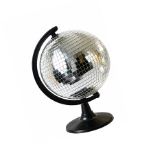 Disco-Kugel-Globus-Statuen, Heimdekoration,-Silber S