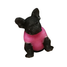 Detaillierte Miniatur-Tierstatue,-Englische Bulldogge