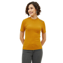Harpa Basics Dames Effen Regular Blouse (Gr6156_Mustard Klein)