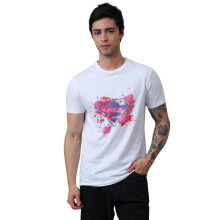 Free Authority Official DC Comics Superman Graphic Printed T-Shirt Til Mænd