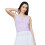 Ginger By Lifestyle Dames Lilac Polyester Regular Fit Top_M 1