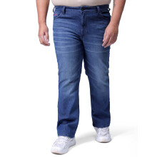 Hardsoda Ανδρικά Plus Size Bootcut Mid-Rise Ελαστικά Τζιν (Μπλε_42)