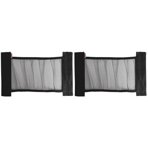 2Stk Elastisches Auto Kofferraumnetz Aus Oxford Stoff, Schwarz