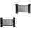 2Stk Elastisches Auto Kofferraumnetz Aus Oxford Stoff, Schwarz 3