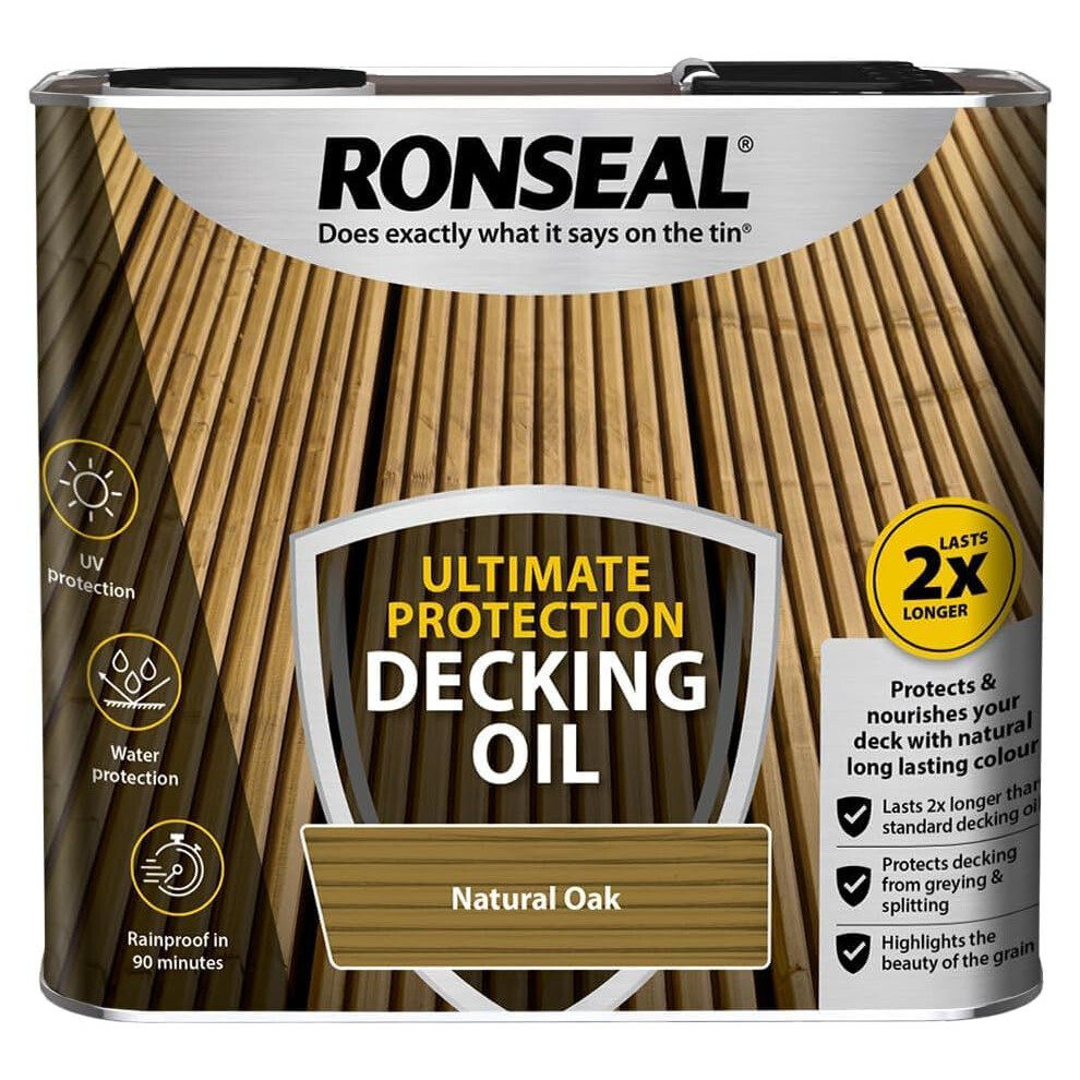 Natural Oak Decking Oil 2.5L | Deep Penetrating Wood Treatment 5061097015136