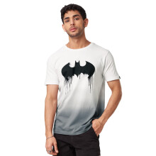 The Souled Store|Officiële Batman: Logo (Drip) T-shirts voor mannen en jongens| Regular fit| 100% Katoen