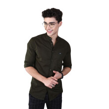 Camisa Masculina Slim Fit The Indian Garage Co (1220-SH62-12_Azeite 2XL)