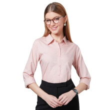 Style Quotient Dames Effen Nude Polycotton Regular Formele Overhemd