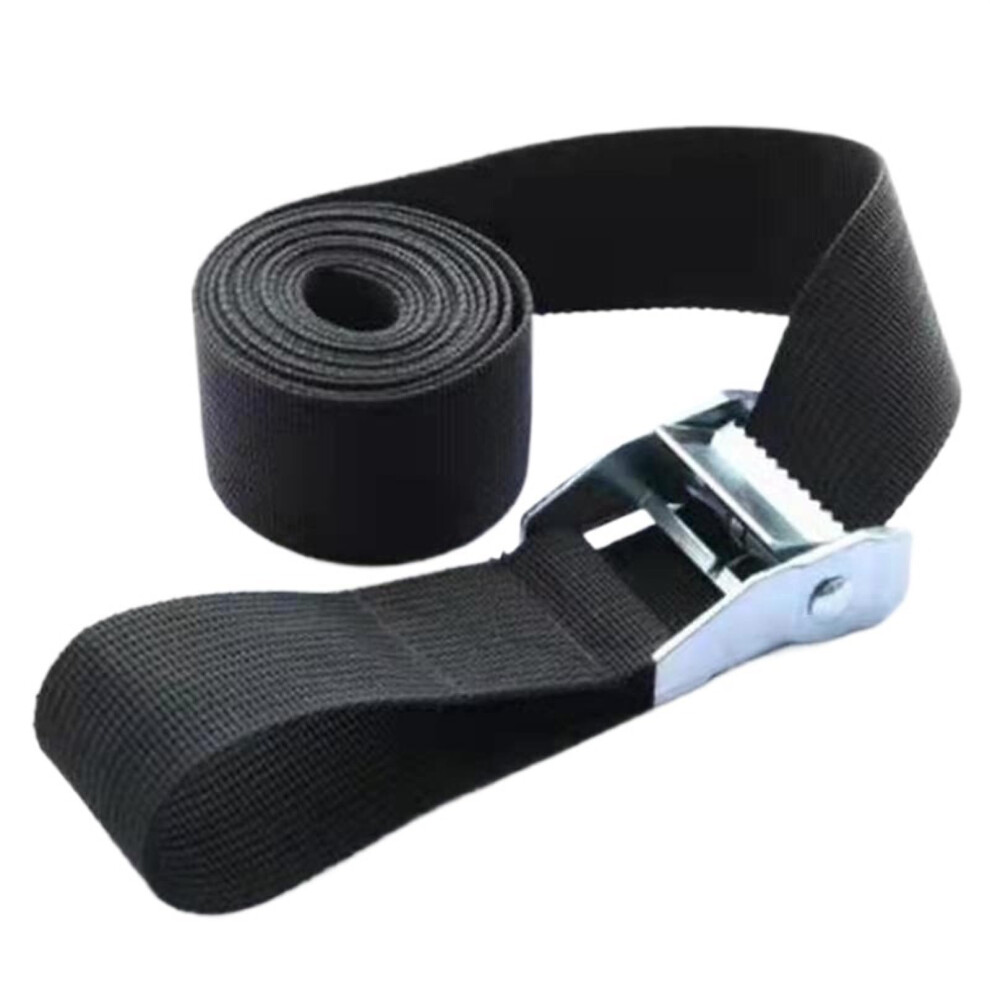 Heavy Duty Ratchet Straps 2M Black Tie Down Straps With Metal Buckle For Reliable Cargo Security 9073542899440