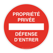 Private Property Sign Adhesive Vinyl, Clear No‑Entry Message, Weather‑Resistant, Durable UV Printing