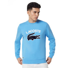 Sweat-shirt Lacoste Homme à Imprimé Crocodile (Sh96894Xa 03) Bleu
