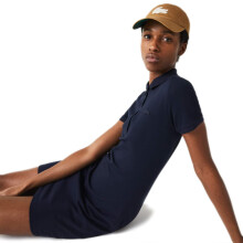Lacoste Damen Stretch Baumwoll-Piqué Polokleid