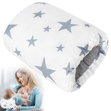 Baby Feeding Pillow Soft Cotton Ergonomic Nursing Arm Cushion for Mom and Baby, Washable Pentagram