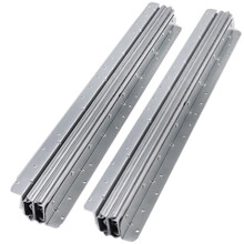 2PCS Heavy Duty Full Extension Ball Bearing Drawer Slides 60cm White Soft Close 120kg Load