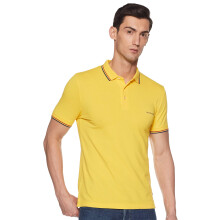 Fruit Of The Loom Ultra-Weiches Baumwoll-Polo-Shirt Für Herren | Bequeme Passform | Habanero Gold, 1er Pack