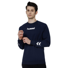 Hummel Casoi Sweatshirt Heren Regular Fit Ronde Hals Katoen Comfortabel Zacht Voor Casual Gebruik Navy Blauw