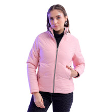 Freehand Dames Roze Effen Regelmatige Pufferjas