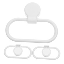 3PCS Self Adhesive Towel Holder Set, Rust Resistant No Drill Bathroom Towel Rack for Kitchen Wall