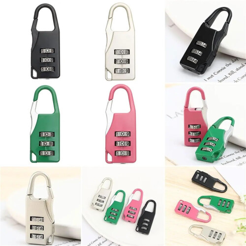 Outdoor Gate Lock Color 7, 3 Digit Combination Padlock, Weatherproof and Secure Gate Closure 1