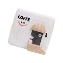 Decoratieve hars plantenbak met afvoergat Handgemaakte-koffie