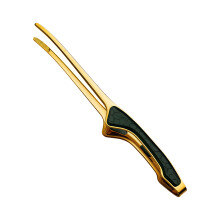 Stainless Steels Tongs with Nonslip Handle-green handle gold