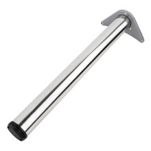 Metal Table Leg Adjustable Stainless Steel Heavy Duty Support with Matte Black Finish 25cm