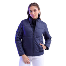 Freehand Dames Blauw Effen Regular Puffer Jacket