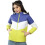 Freehand Dames Witte Kleurblok Regular Afneembare Capuchon Jas 1