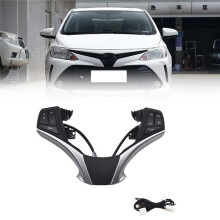 Cruise Control Steering Wheel Multimedia Audio Button for Yaris Vios 2013-2016 84250-0D120 Without Harness
