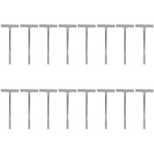 16Pcs Stainless Steel Sign Display Rod Silver for Outdoor Events